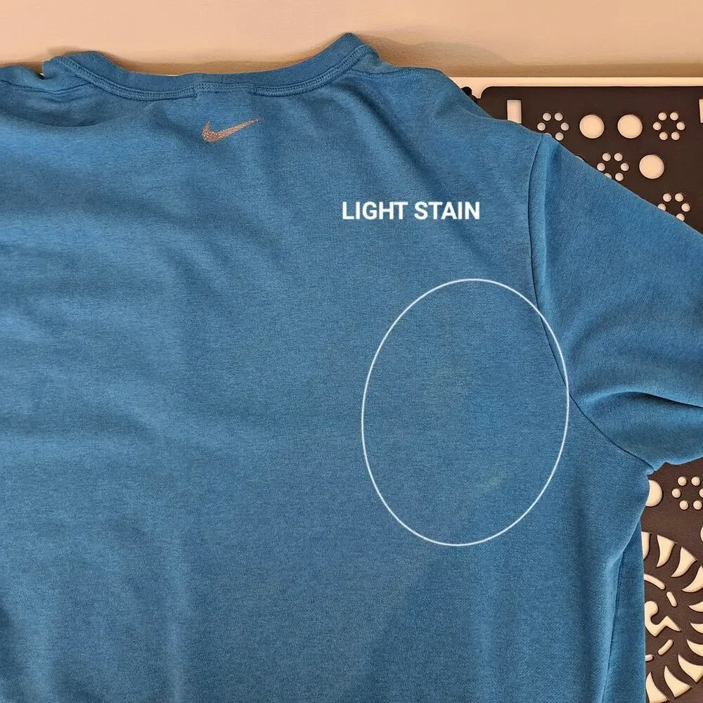 Nike Yoga Therma-Fit Teal Blue Pullover Activewear Sweatshirt | Men's XXL | FLAW